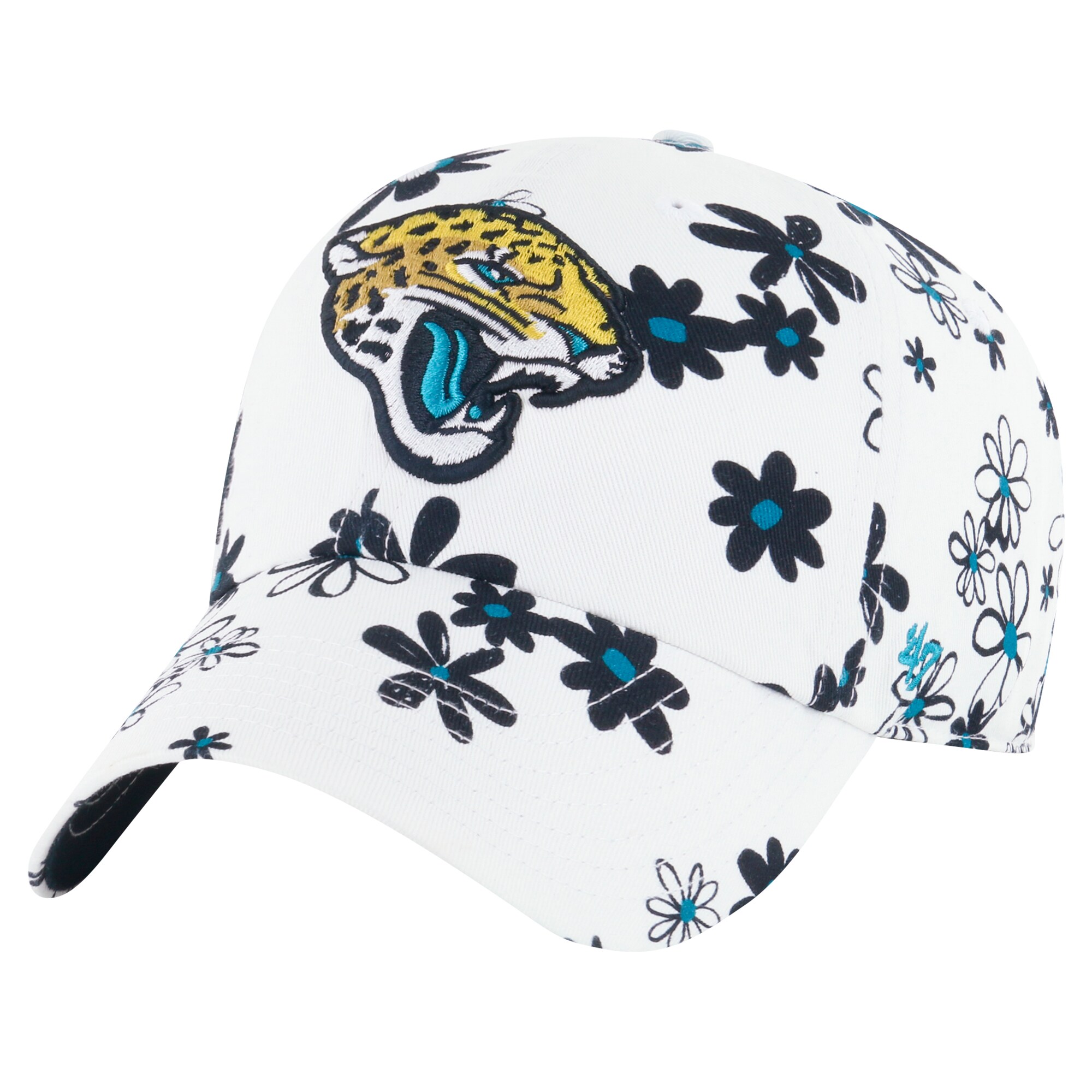 girls toddler 47 white jacksonville jaguars daisy delight clean up adjustable hat Collection – Jaguars Jerseys & Hats for Every Fan
