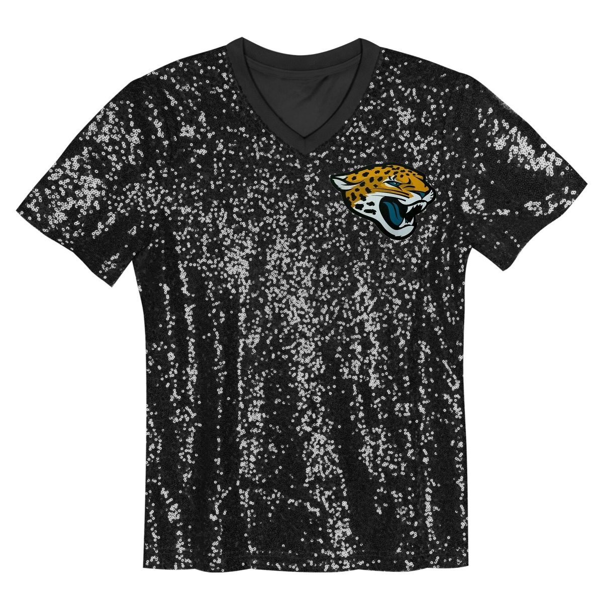 girls youth trevor lawrence black jacksonville jaguars sequin v-neck fashion jersey Collection – Jaguars Jerseys & Hats for Every Fan