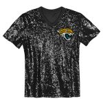 girls youth trevor lawrence black jacksonville jaguars sequin v-neck fashion jersey Collection – Jaguars Jerseys & Hats for Every Fan