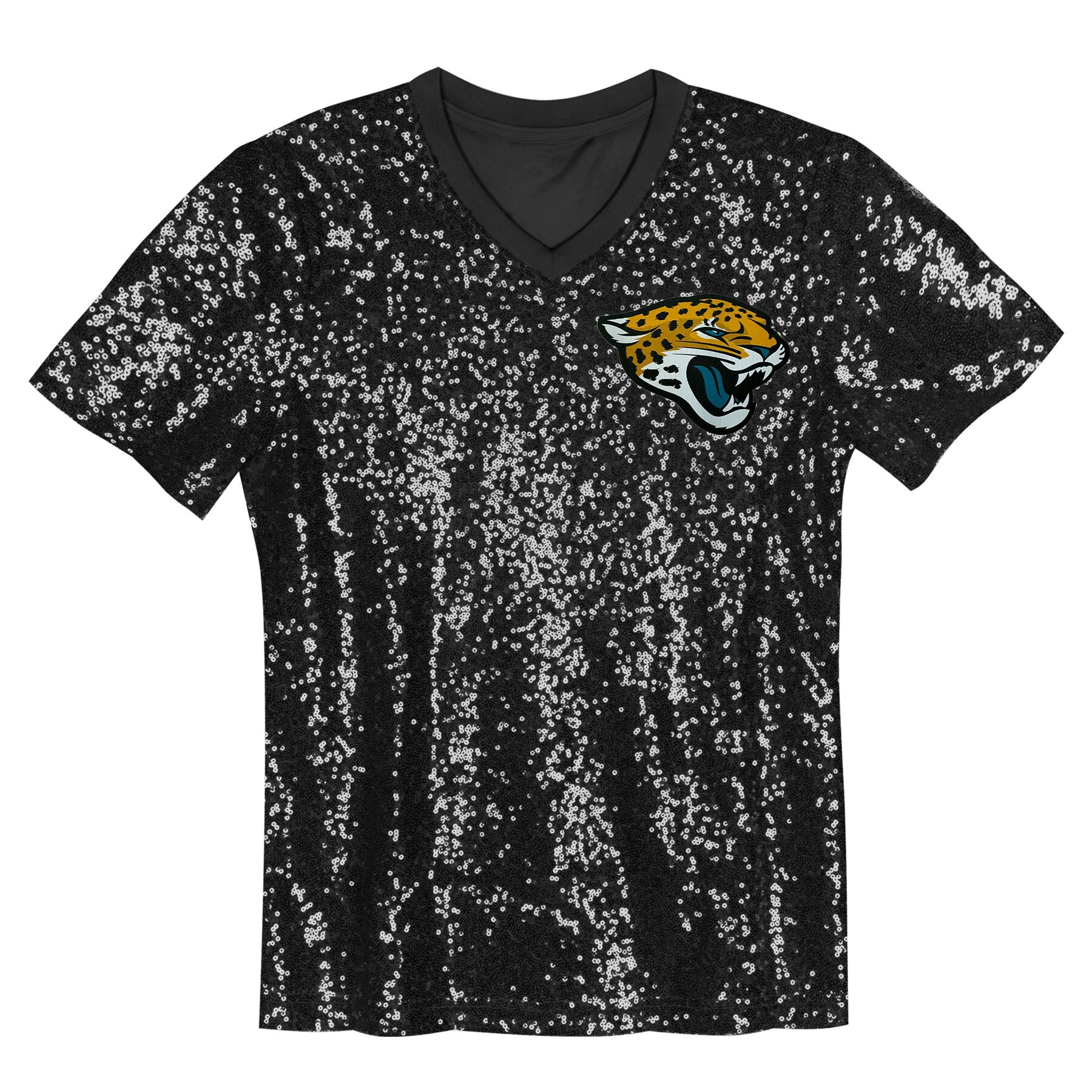 girls youth trevor lawrence black jacksonville jaguars sequin v-neck fashion jersey Collection – Jaguars Jerseys & Hats for Every Fan
