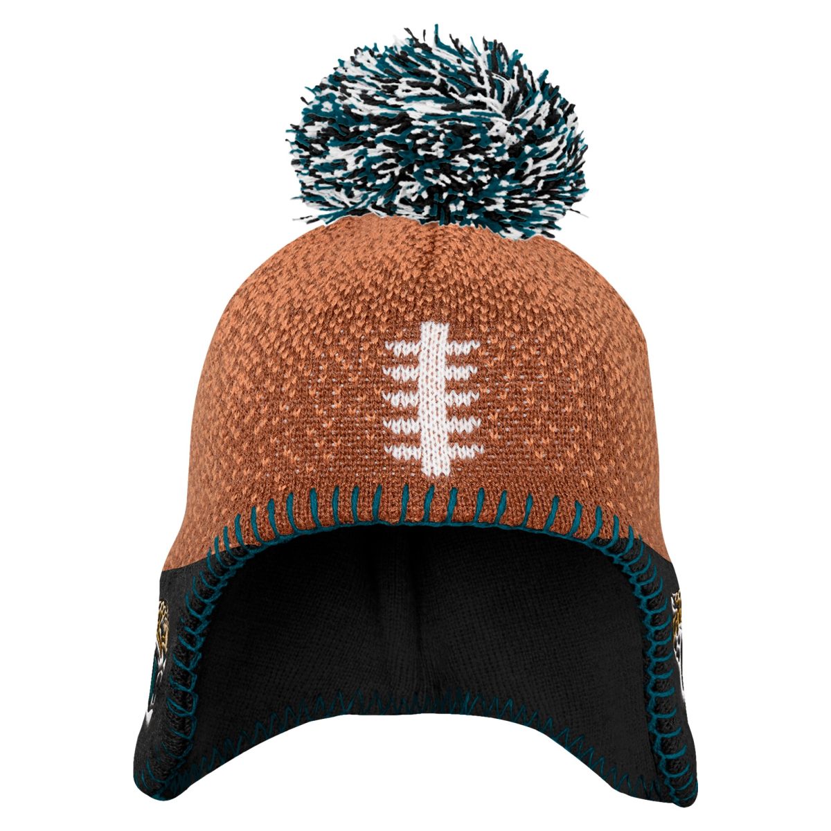 infant brown jacksonville jaguars football head knit hat with pom Collection – Jaguars Jerseys & Hats for Every Fan