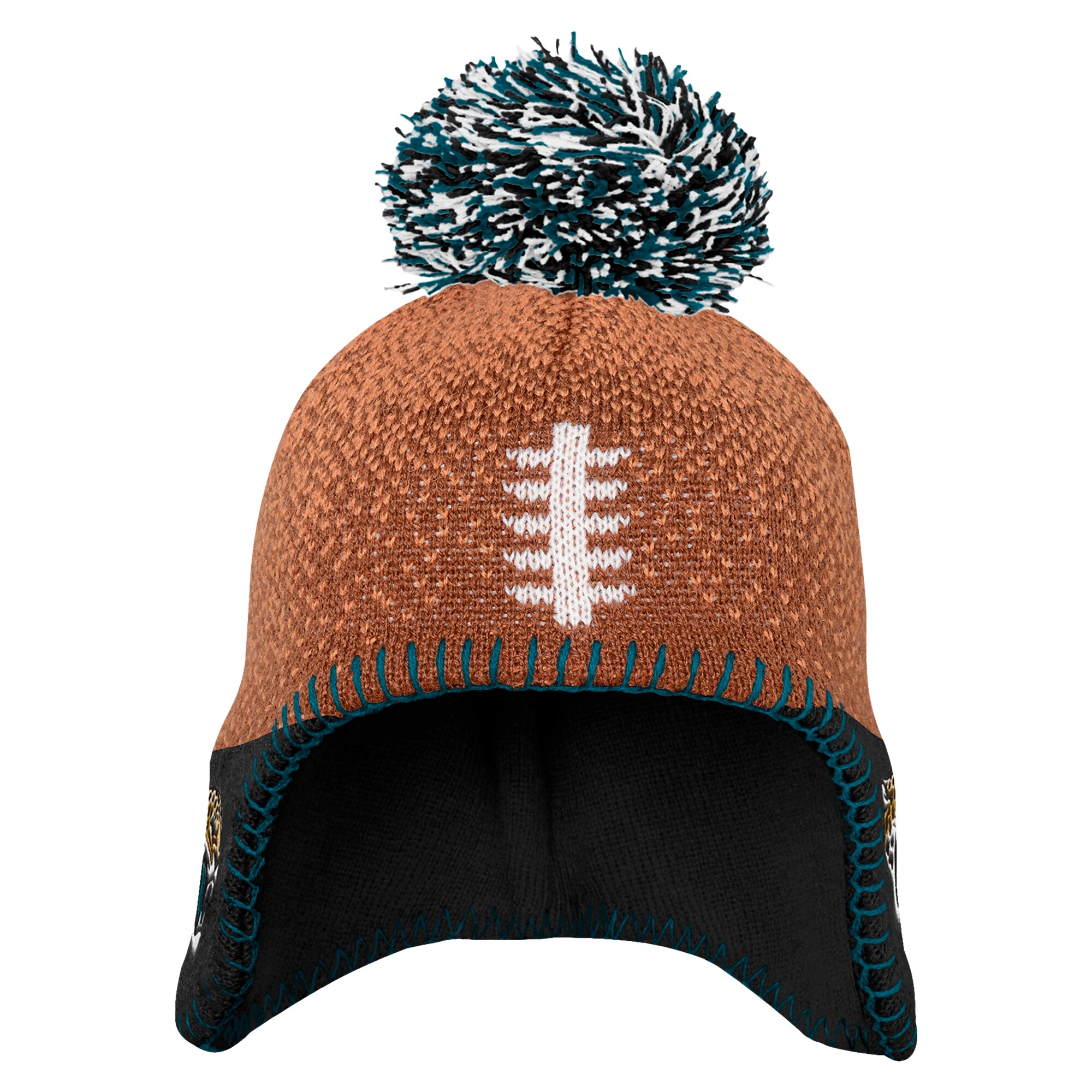 infant brown jacksonville jaguars football head knit hat with pom Collection – Jaguars Jerseys & Hats for Every Fan