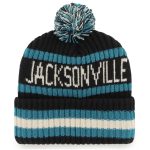 mens 47 black jacksonville jaguars bering cuffed knit hat with pom Collection – Jaguars Jerseys & Hats for Every Fan