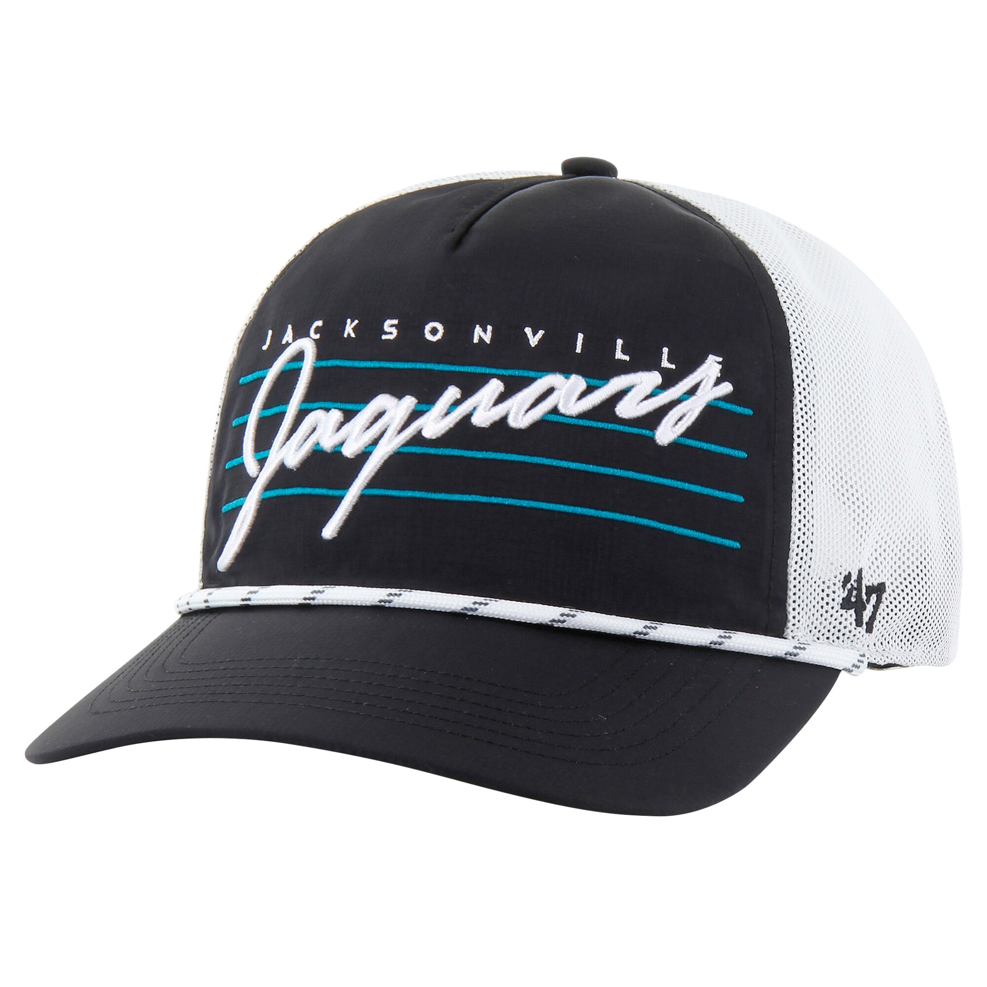 mens 47 blackwhite jacksonville jaguars downburst relaxed hitch trucker adjustable hat Collection – Jaguars Jerseys & Hats for Every Fan