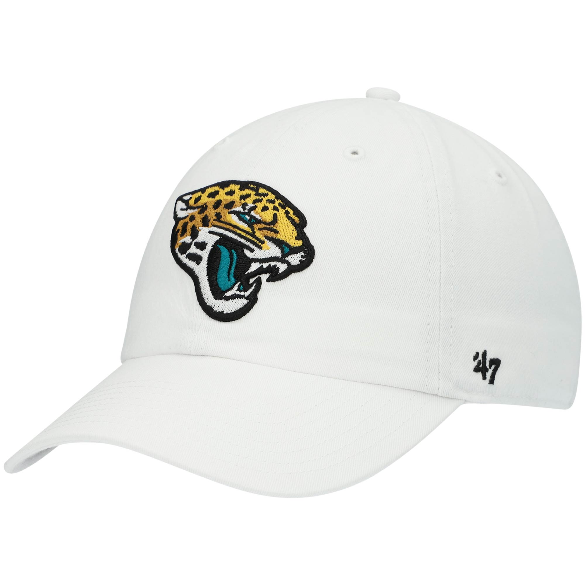 mens 47 white jacksonville jaguars logo clean up adjustable hat Collection – Jaguars Jerseys & Hats for Every Fan