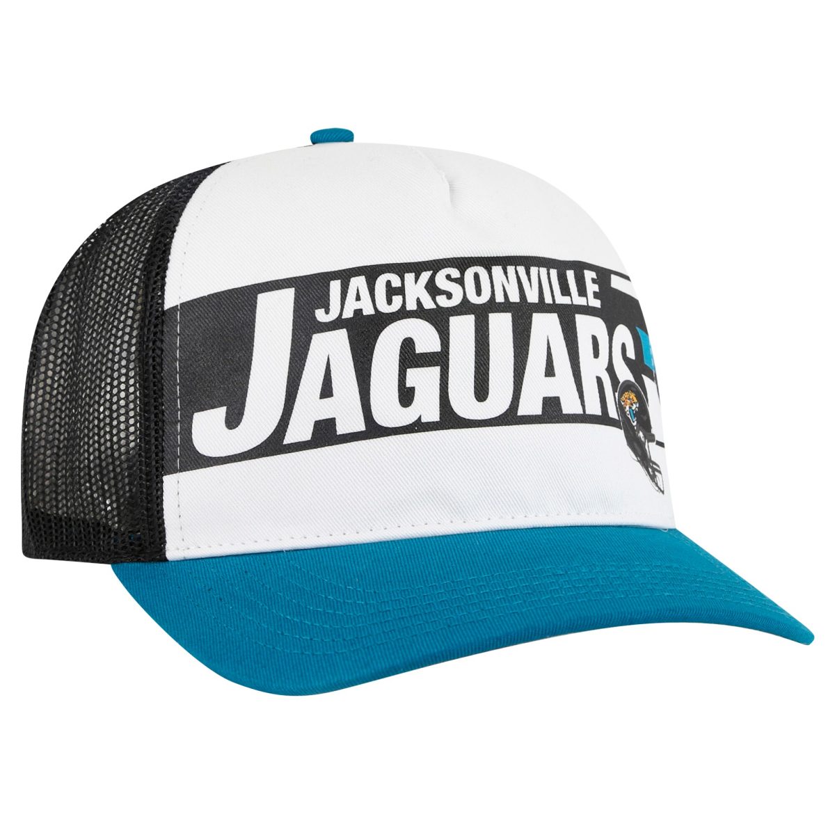 mens 47 whiteteal jacksonville jaguars stack line hitch trucker adjustable hat Collection – Jaguars Jerseys & Hats for Every Fan