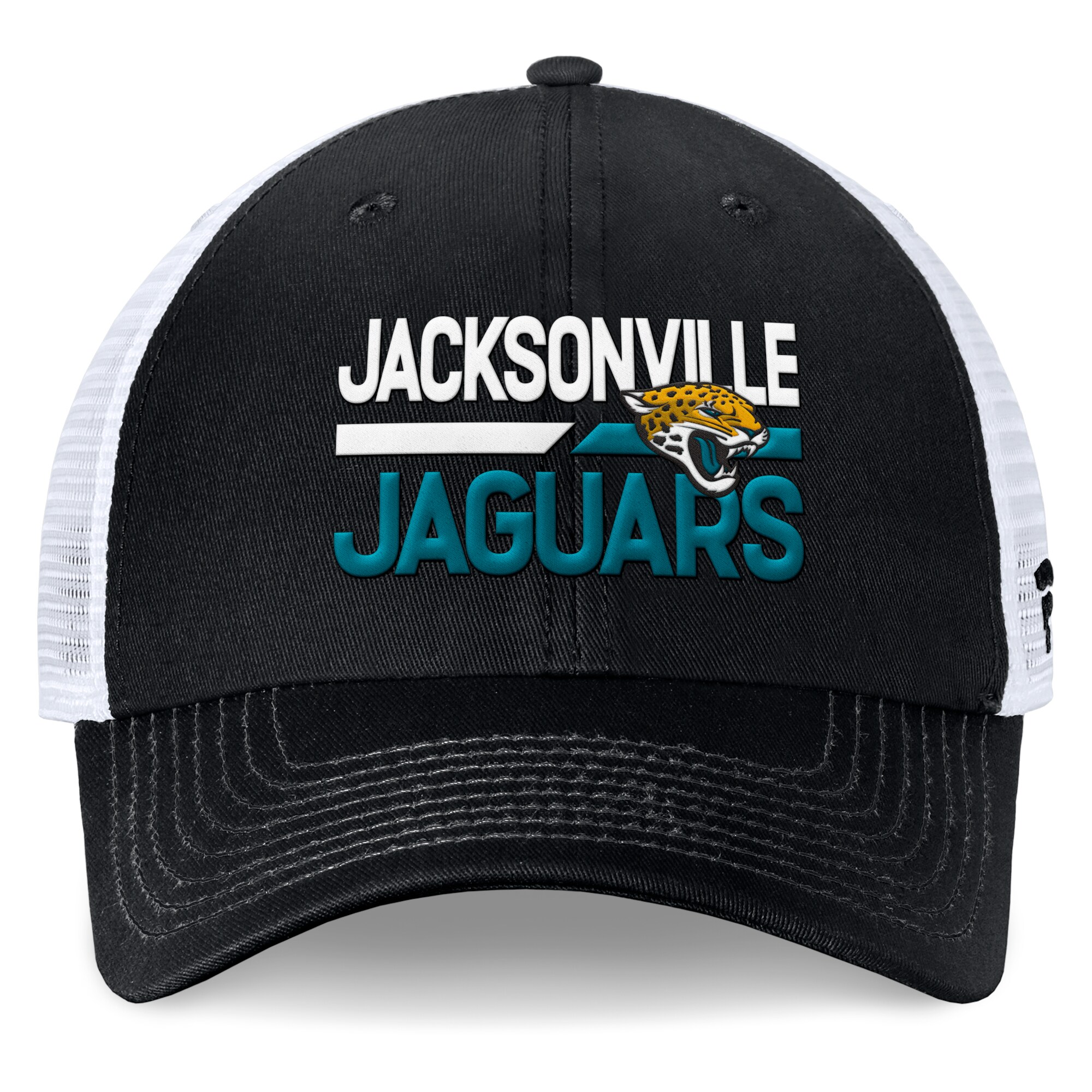 mens fanatics blackwhite jacksonville jaguars upper trucker adjustable hat Collection – Jaguars Jerseys & Hats for Every Fan