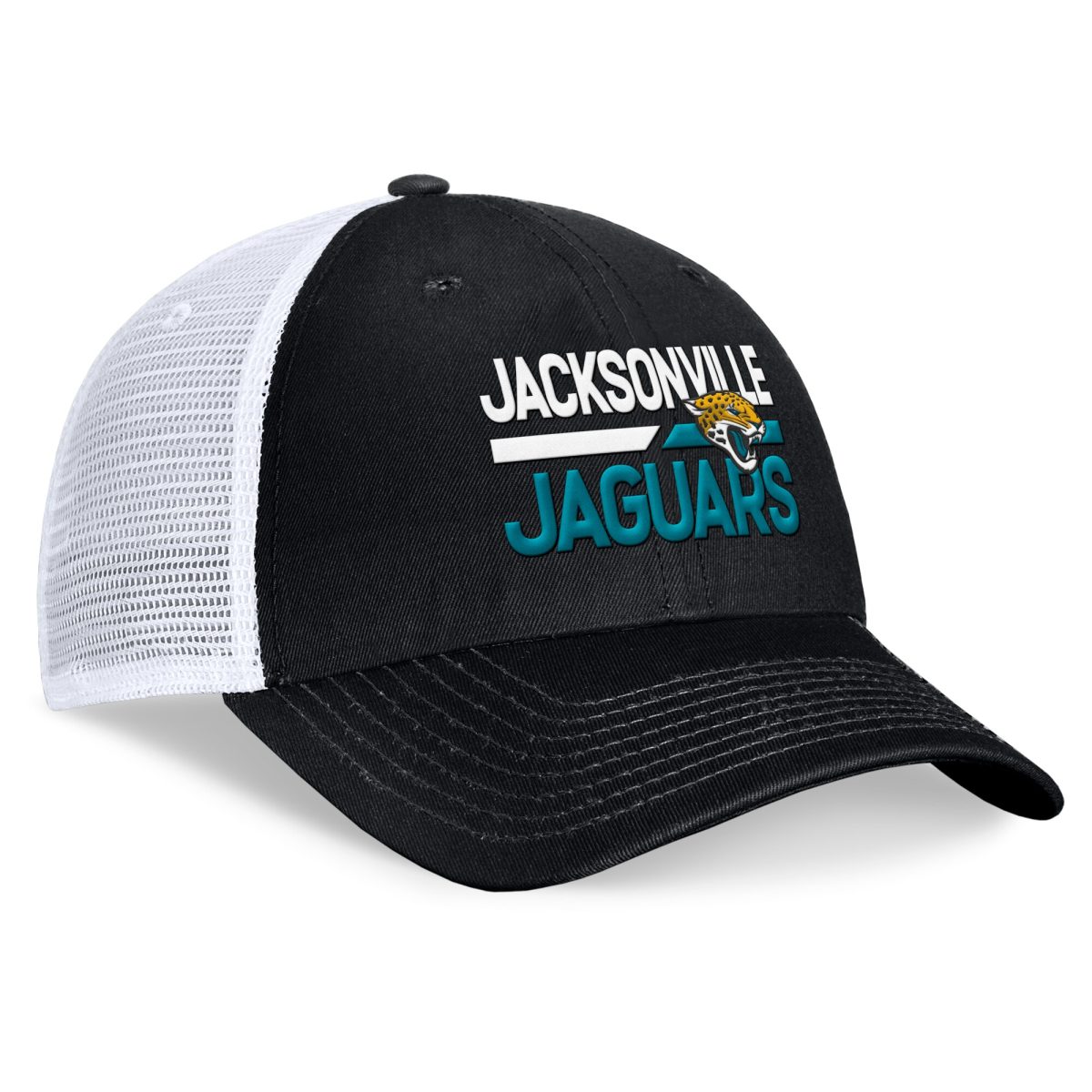 mens fanatics blackwhite jacksonville jaguars upper trucker adjustable hat Collection – Jaguars Jerseys & Hats for Every Fan