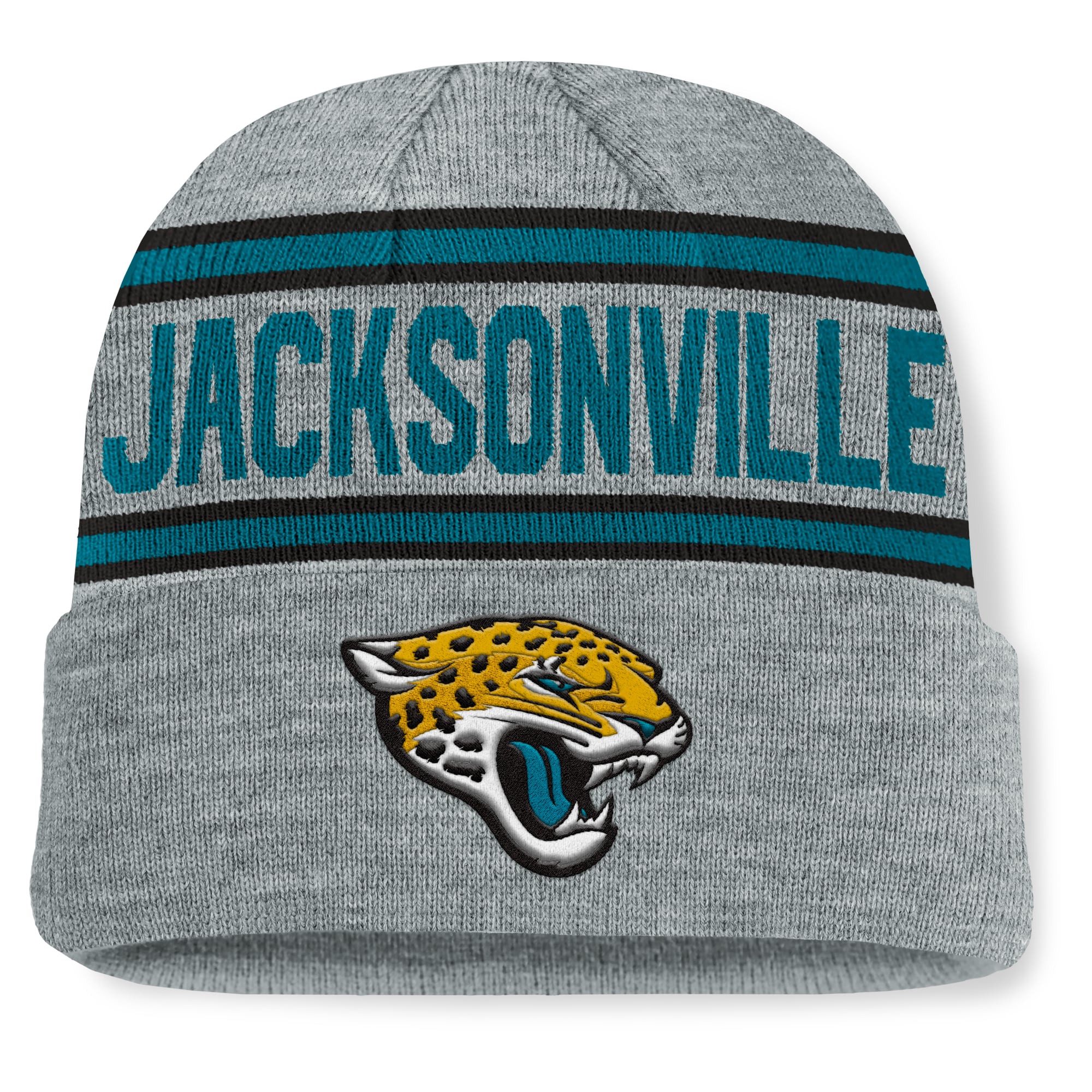 mens fanatics heather gray jacksonville jaguars luna rock cuffed knit hat Collection – Jaguars Jerseys & Hats for Every Fan