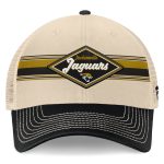 mens fanatics naturalblack jacksonville jaguars diamond stripe trucker adjustable hat Collection – Jaguars Jerseys & Hats for Every Fan
