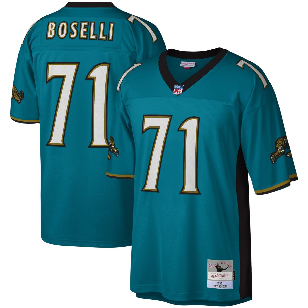 mens mitchell amp ness tony boselli teal jacksonville jaguars legacy replica jersey Collection – Jaguars Jerseys & Hats for Every Fan