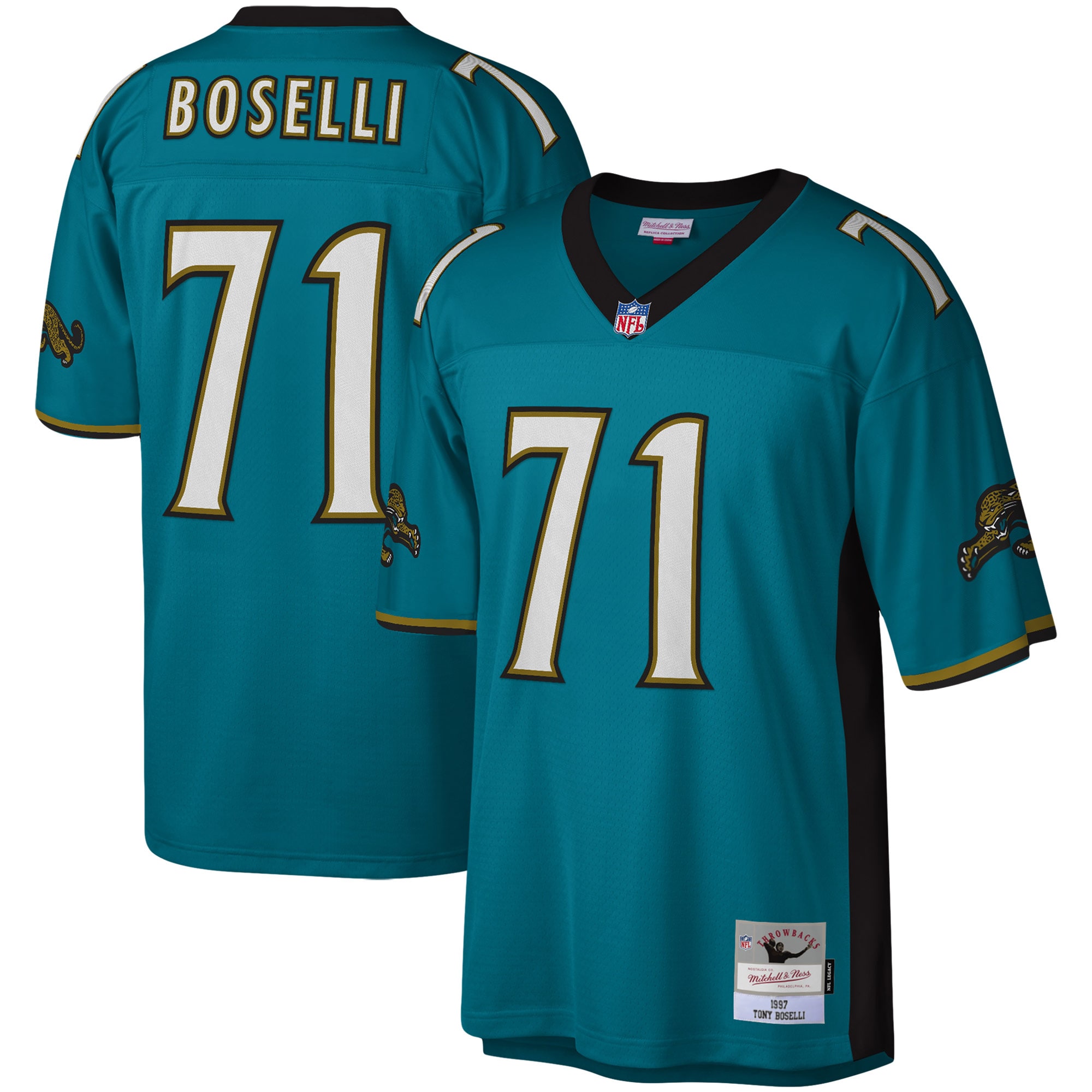 mens mitchell amp ness tony boselli teal jacksonville jaguars legacy replica jersey Collection – Jaguars Jerseys & Hats for Every Fan