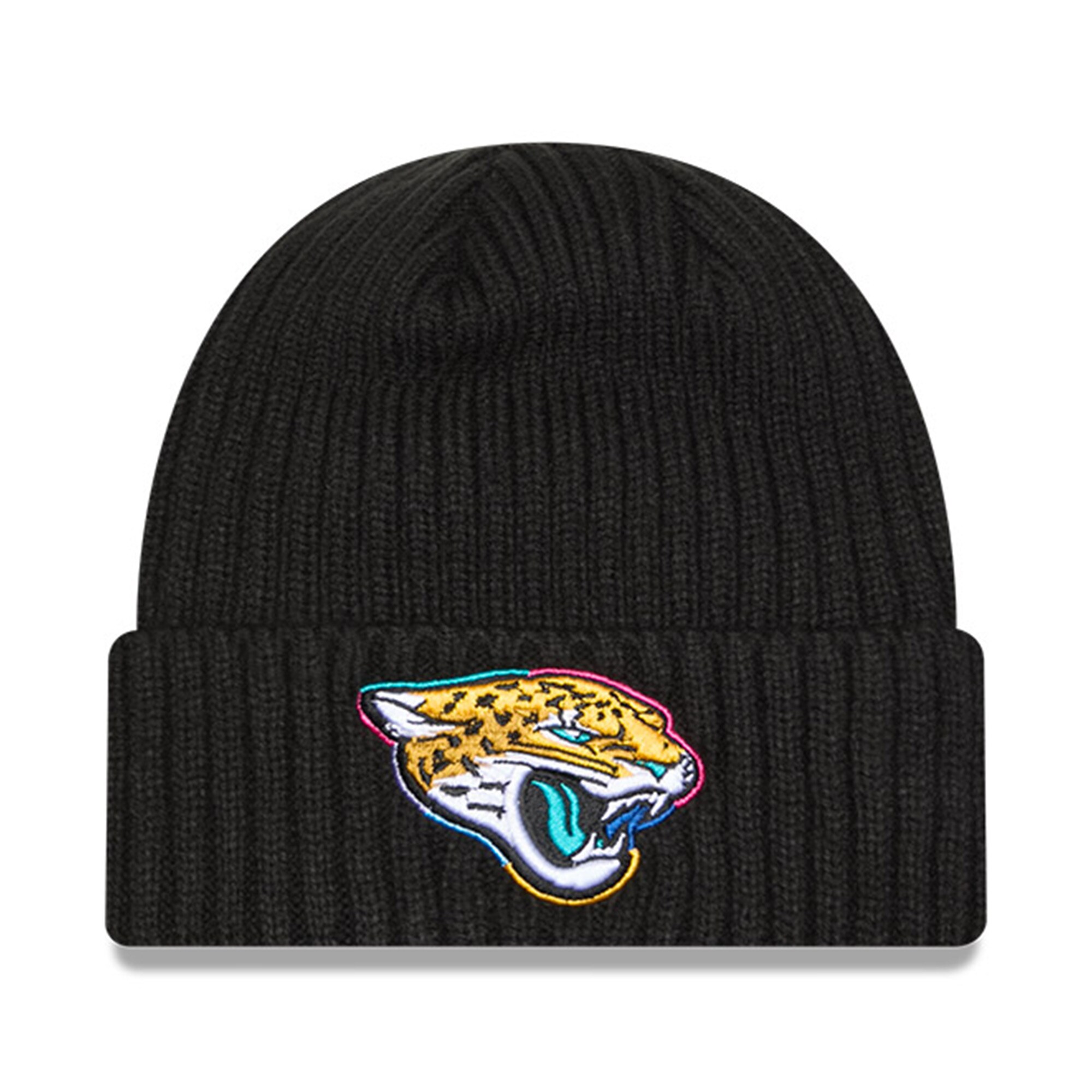 mens new era black jacksonville jaguars 2024 nfl crucial catch cuffed knit hat Collection – Jaguars Jerseys & Hats for Every Fan