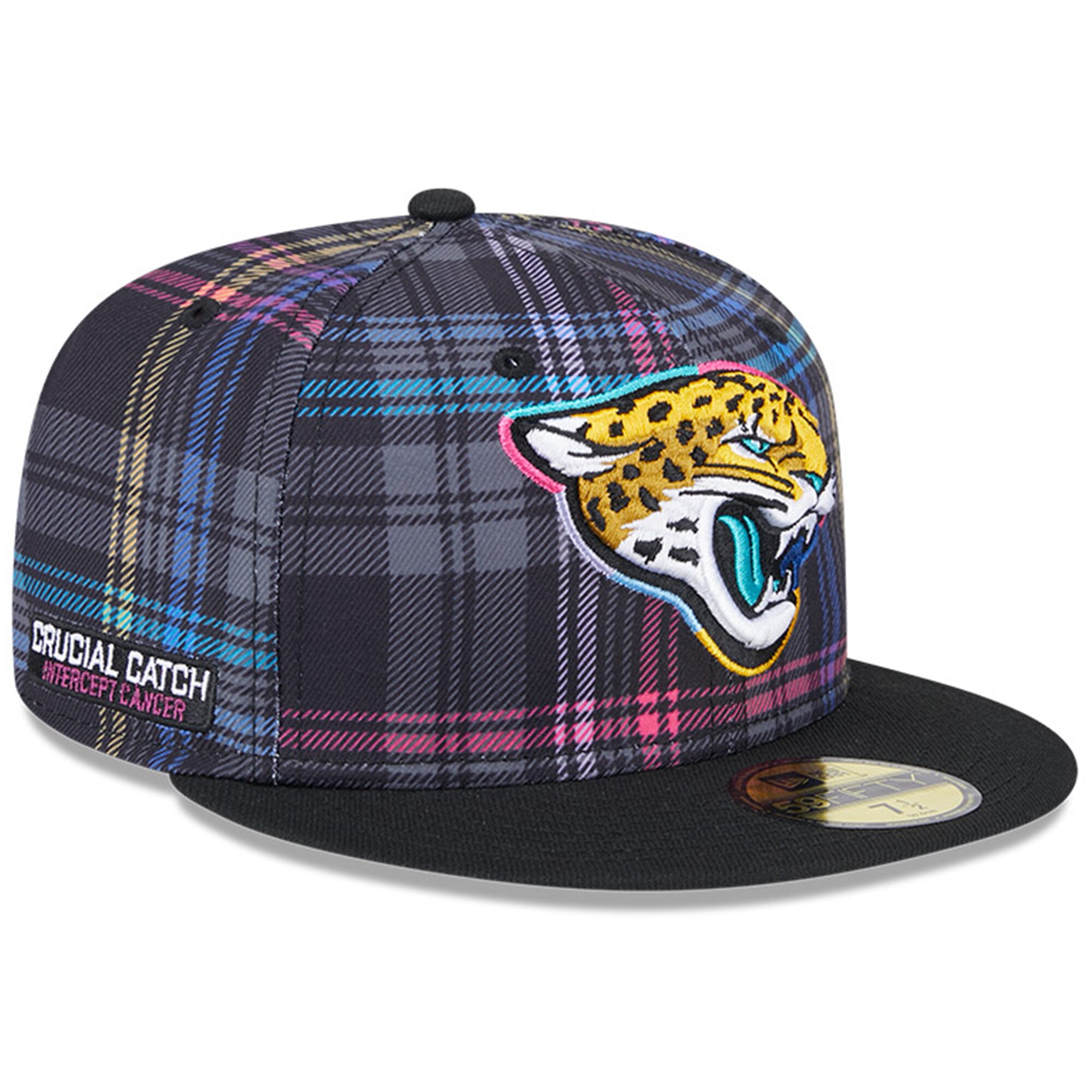 mens new era black jacksonville jaguars 2024 nfl crucial catch plaid 59fifty fitted hat Collection – Jaguars Jerseys & Hats for Every Fan