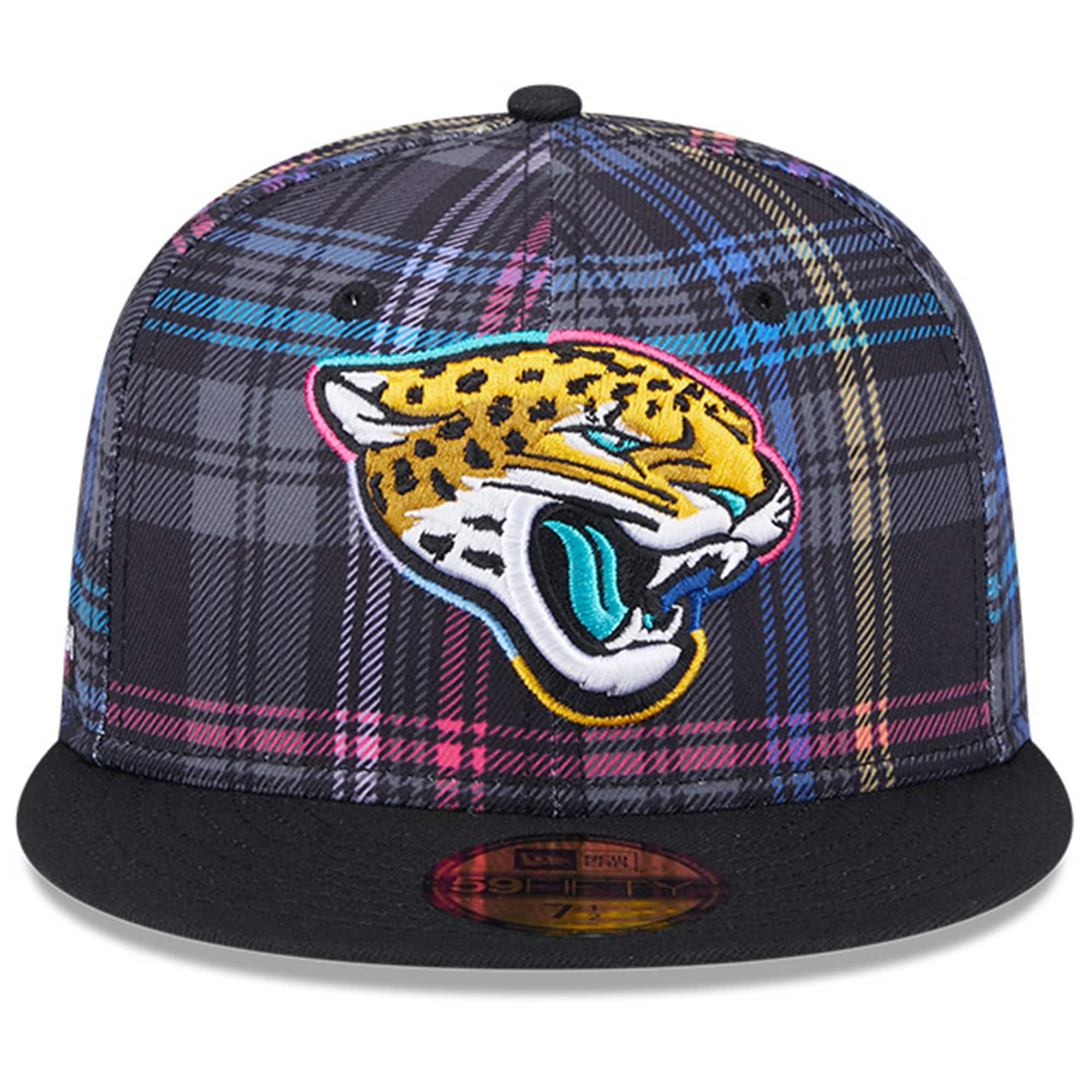 mens new era black jacksonville jaguars 2024 nfl crucial catch plaid 59fifty fitted hat Collection – Jaguars Jerseys & Hats for Every Fan