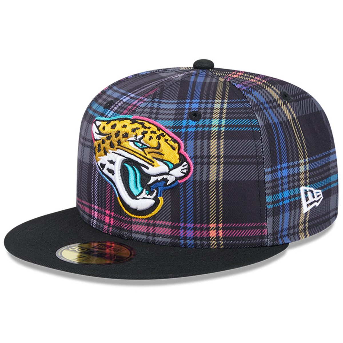 mens new era black jacksonville jaguars 2024 nfl crucial catch plaid 59fifty fitted hat Collection – Jaguars Jerseys & Hats for Every Fan