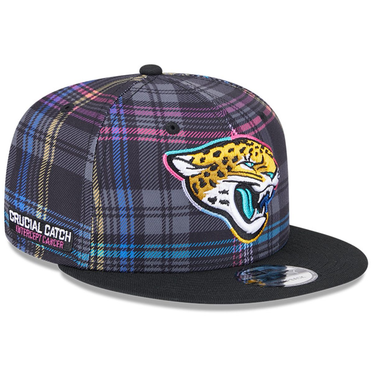 mens new era black jacksonville jaguars 2024 nfl crucial catch plaid 9fifty snapback hat Collection – Jaguars Jerseys & Hats for Every Fan