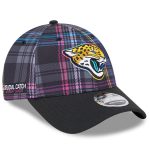 mens new era black jacksonville jaguars 2024 nfl crucial catch plaid 9forty adjustable hat Collection – Jaguars Jerseys & Hats for Every Fan