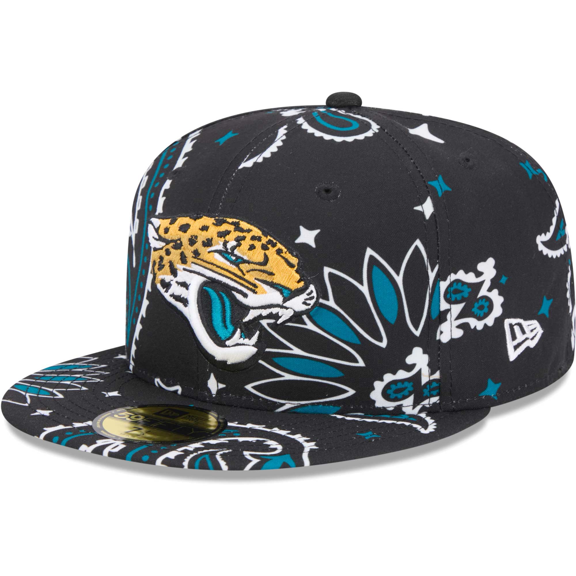 mens new era black jacksonville jaguars paisley 59fifty fitted hat Collection – Jaguars Jerseys & Hats for Every Fan