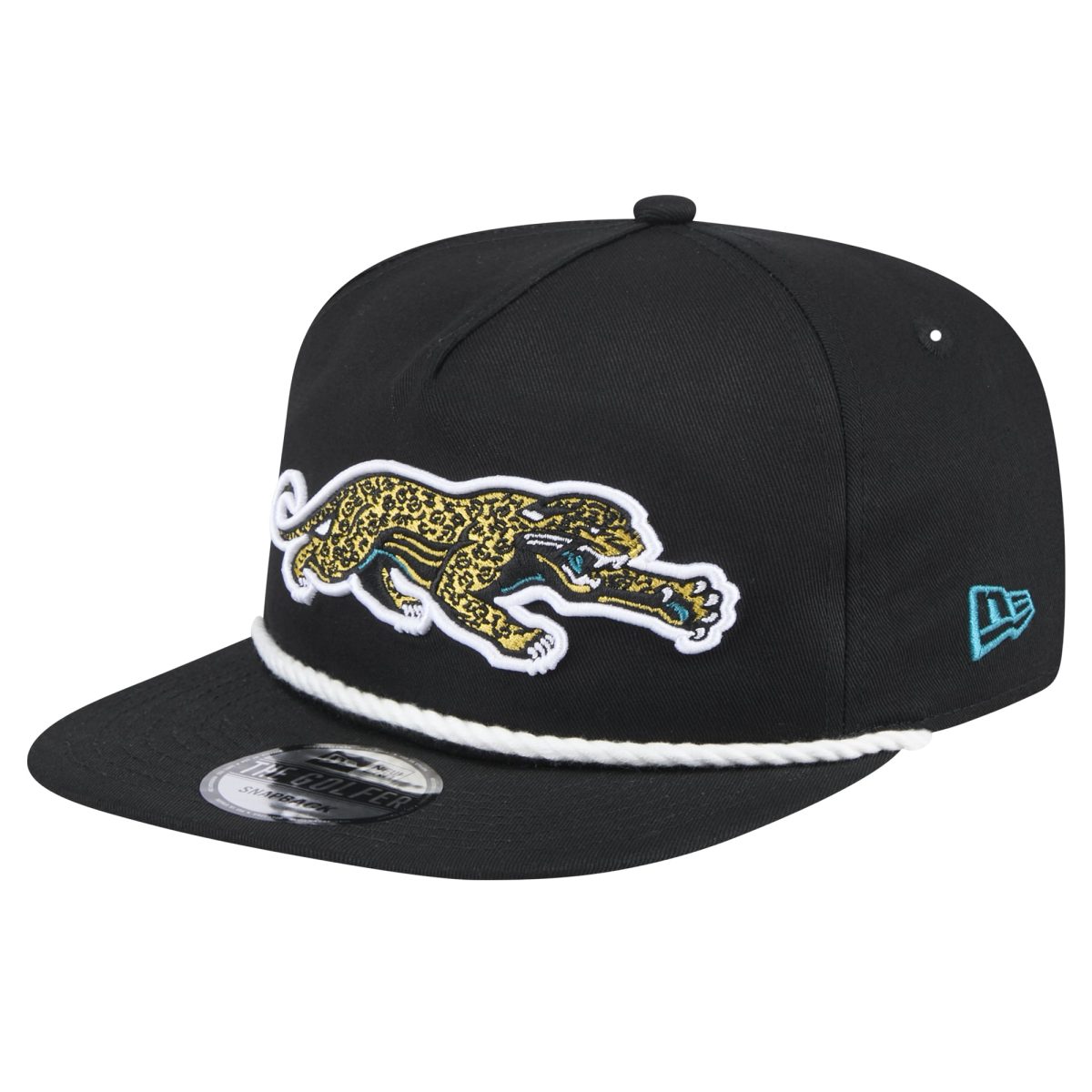 mens new era black jacksonville jaguars throwback crawl lockup golfer snapback hat Collection – Jaguars Jerseys & Hats for Every Fan