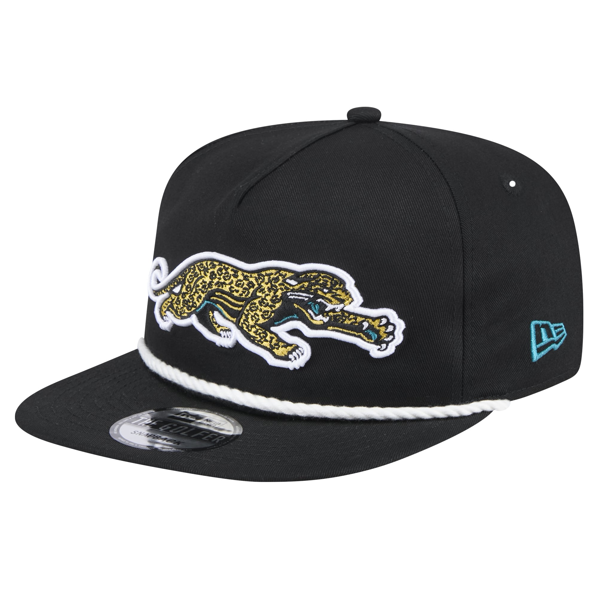 mens new era black jacksonville jaguars throwback crawl lockup golfer snapback hat Collection – Jaguars Jerseys & Hats for Every Fan