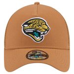 mens new era brown jacksonville jaguars throwback color pack a-frame trucker 9forty adjustable hat Collection – Jaguars Jerseys & Hats for Every Fan