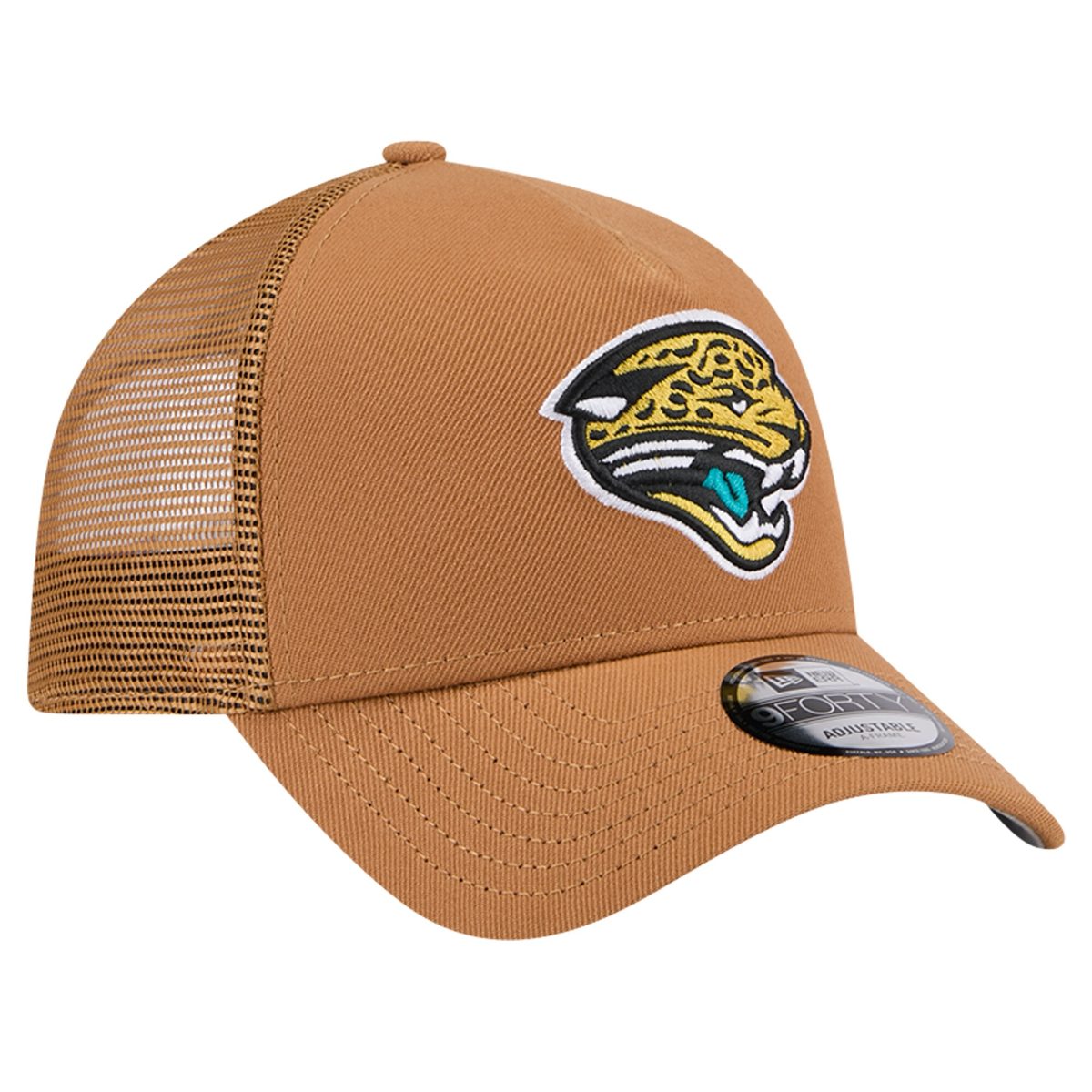 mens new era brown jacksonville jaguars throwback color pack a-frame trucker 9forty adjustable hat Collection – Jaguars Jerseys & Hats for Every Fan