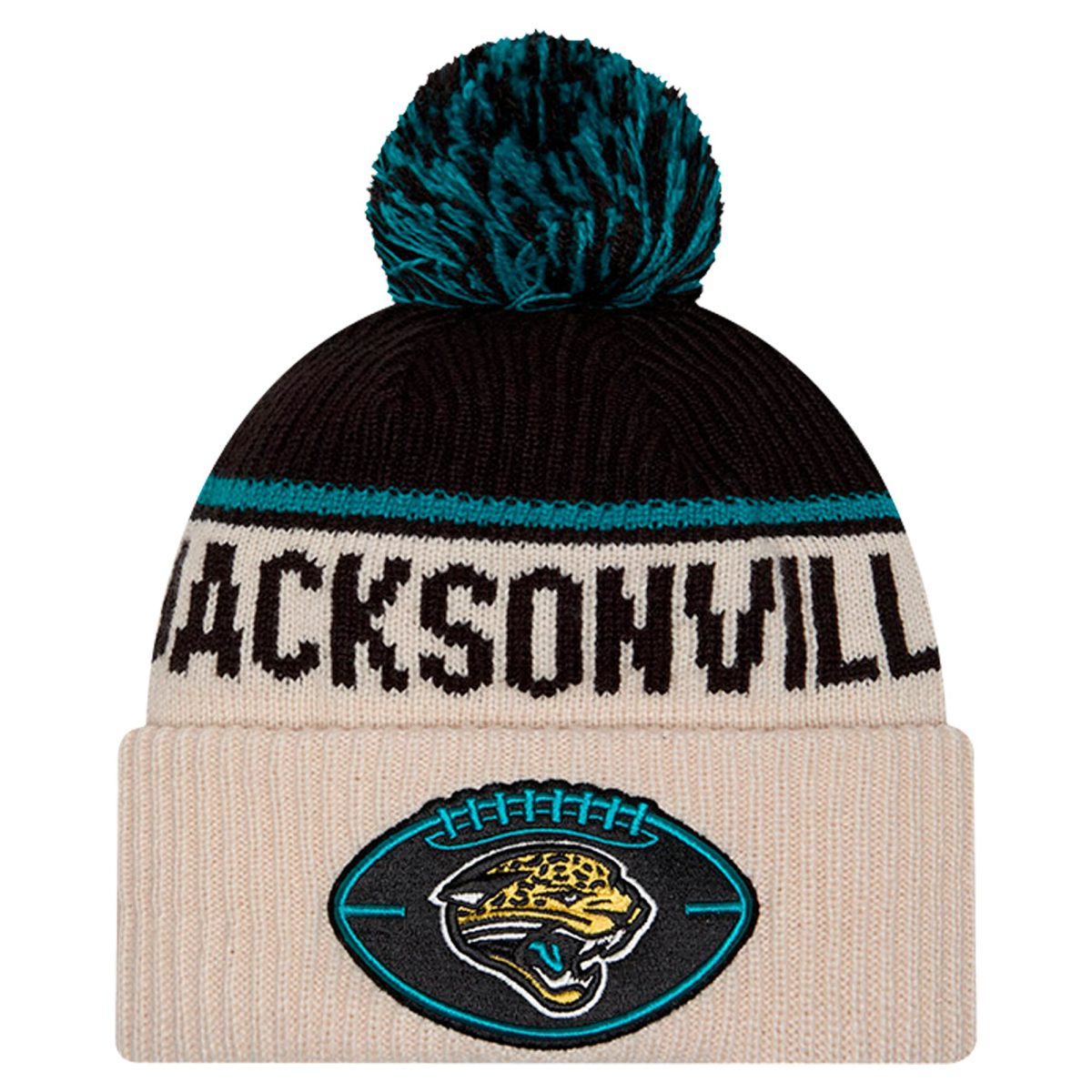mens new era stone jacksonville jaguars nfl sideline historic cuffed knit hat with pom Collection – Jaguars Jerseys & Hats for Every Fan