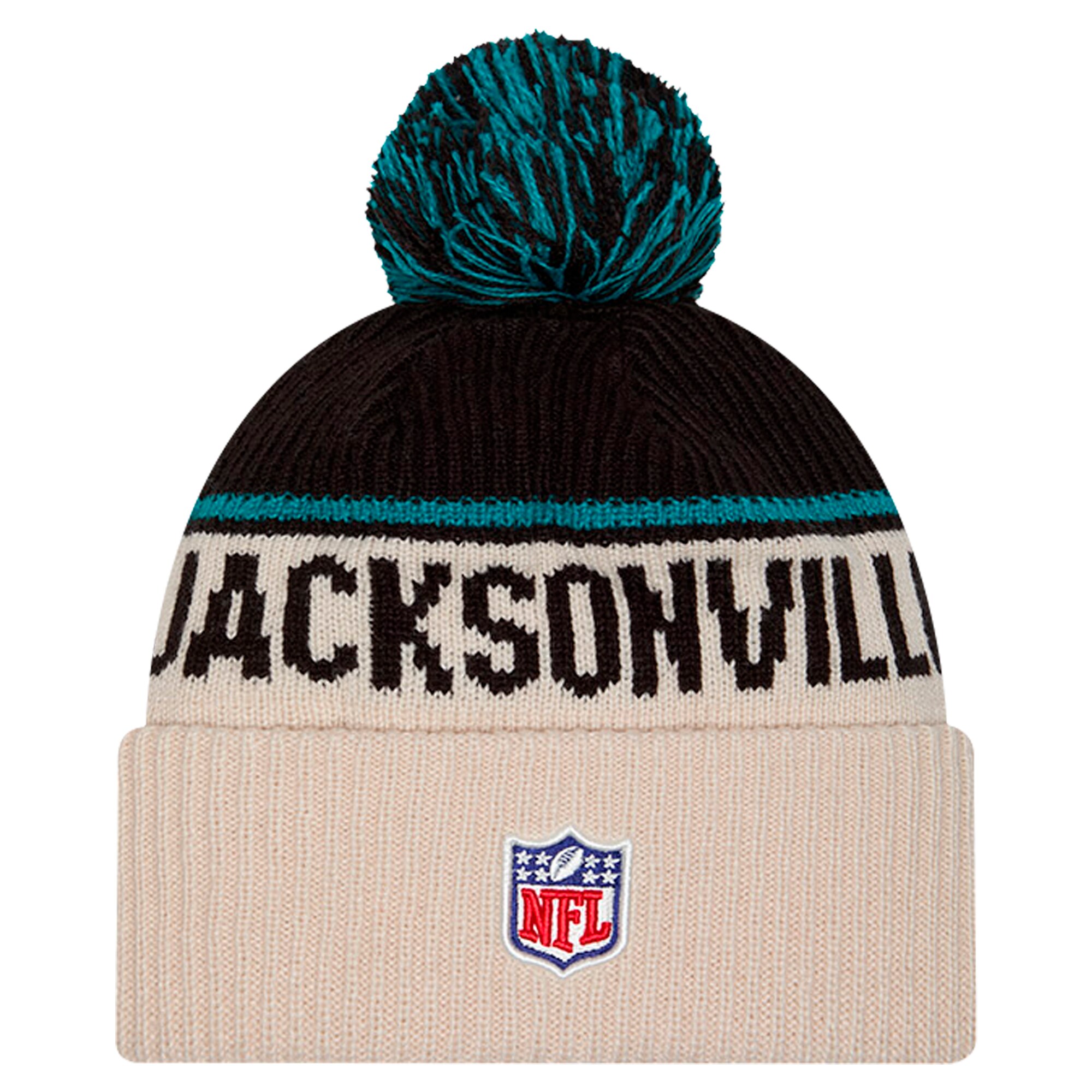 mens new era stone jacksonville jaguars nfl sideline historic cuffed knit hat with pom Collection – Jaguars Jerseys & Hats for Every Fan