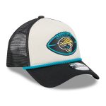 mens new era stoneblack jacksonville jaguars 2024 sideline historic 9forty a-frame trucker adjustable hat Collection – Jaguars Jerseys & Hats for Every Fan