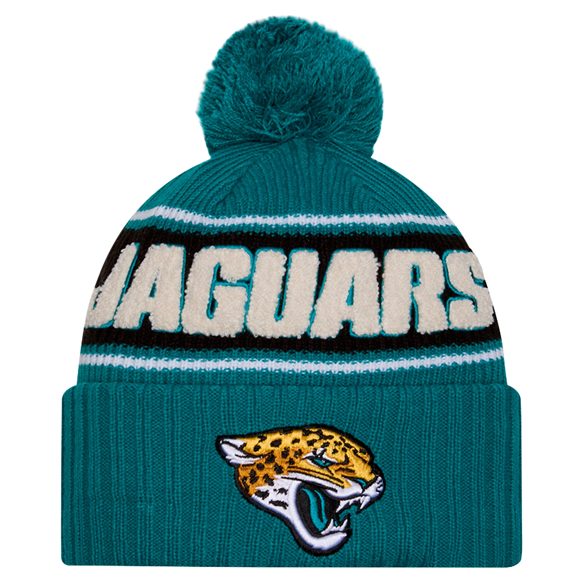 mens new era teal jacksonville jaguars 2024 sideline cuffed knit hat with pom Collection – Jaguars Jerseys & Hats for Every Fan