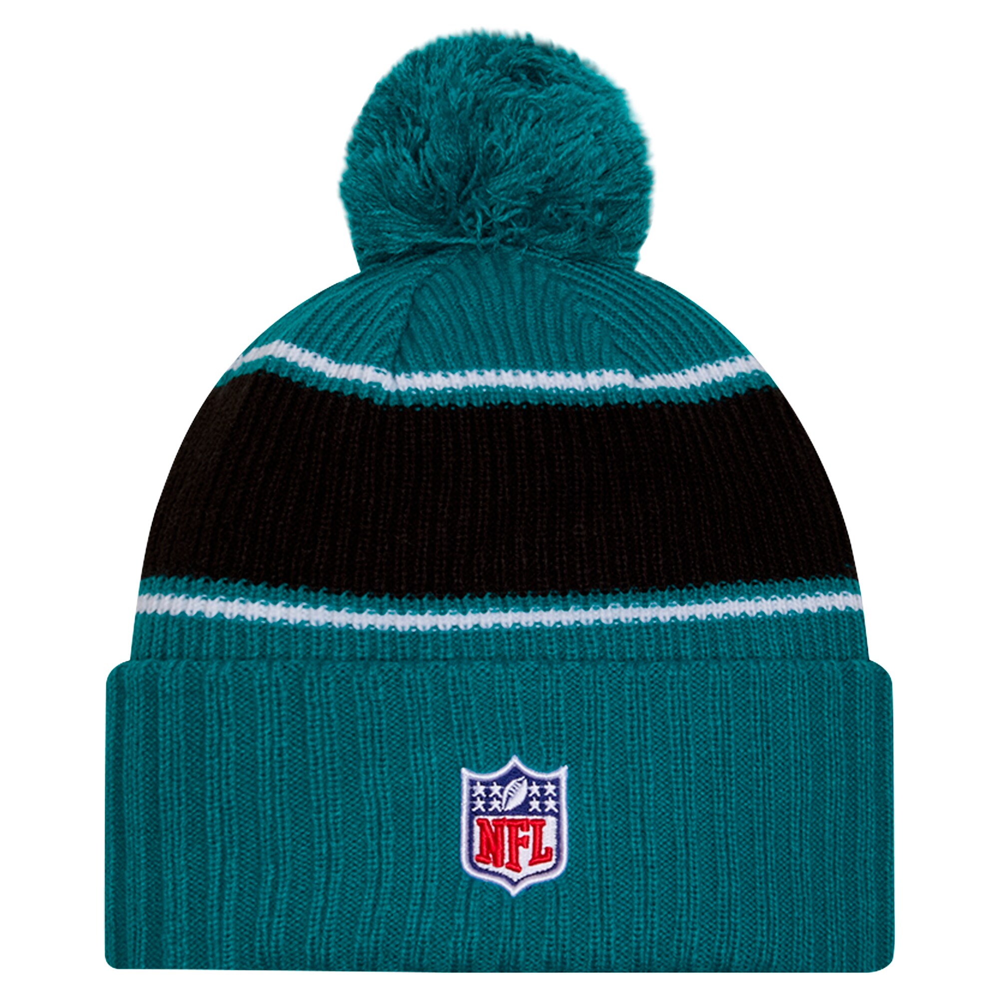 mens new era teal jacksonville jaguars 2024 sideline cuffed knit hat with pom Collection – Jaguars Jerseys & Hats for Every Fan