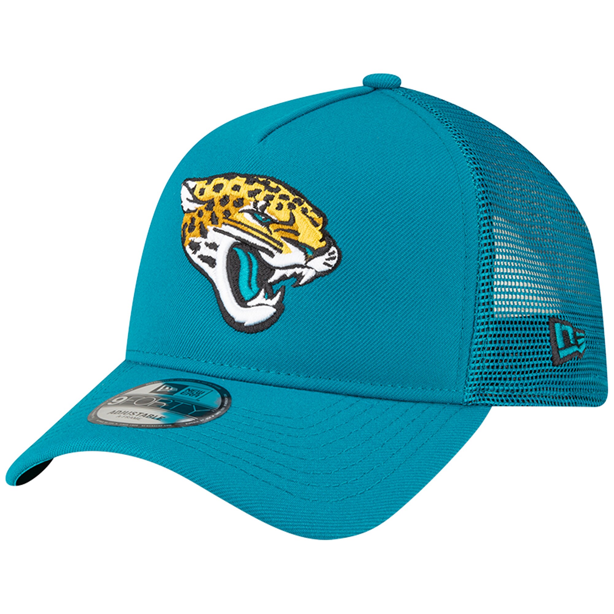 mens new era teal jacksonville jaguars a-frame trucker 9forty adjustable hat Collection – Jaguars Jerseys & Hats for Every Fan