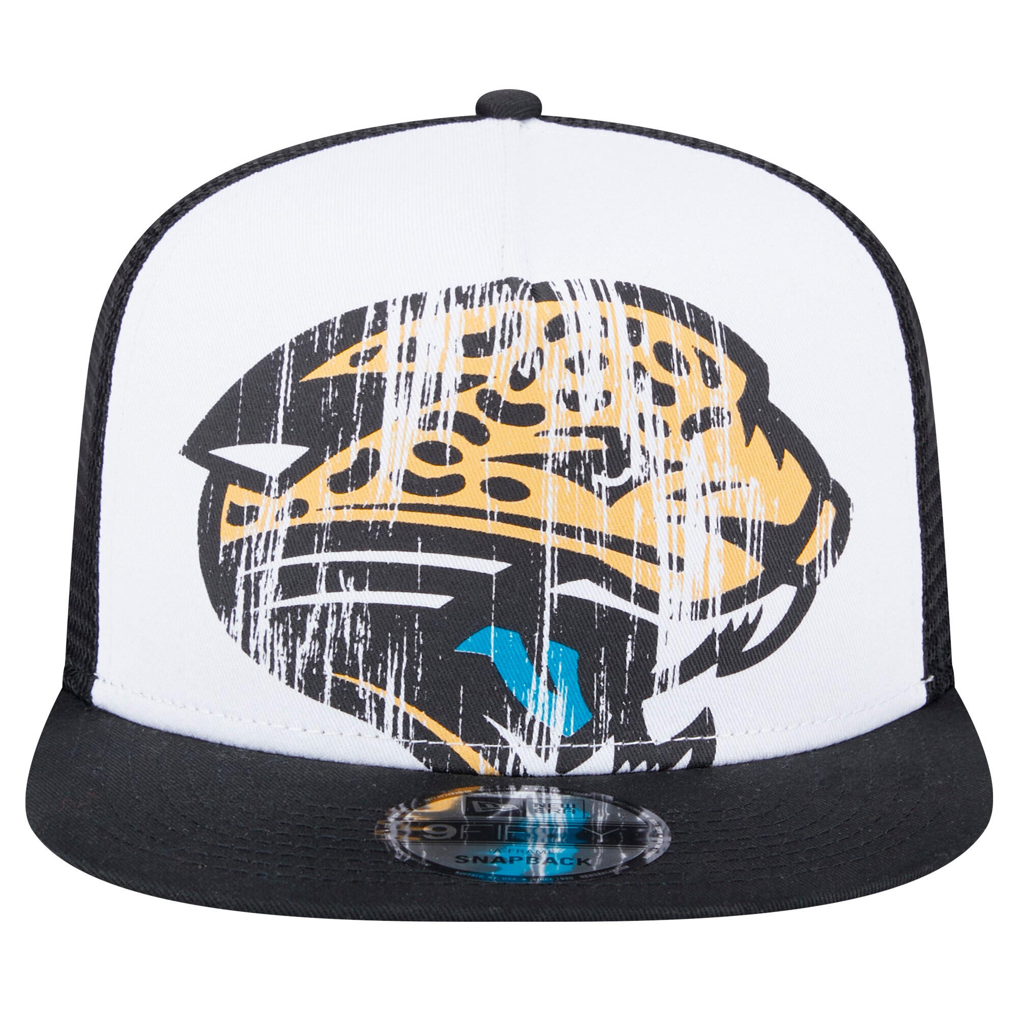 mens new era whiteblack jacksonville jaguars distressed 9fifty a-frame snapback hat Collection – Jaguars Jerseys & Hats for Every Fan