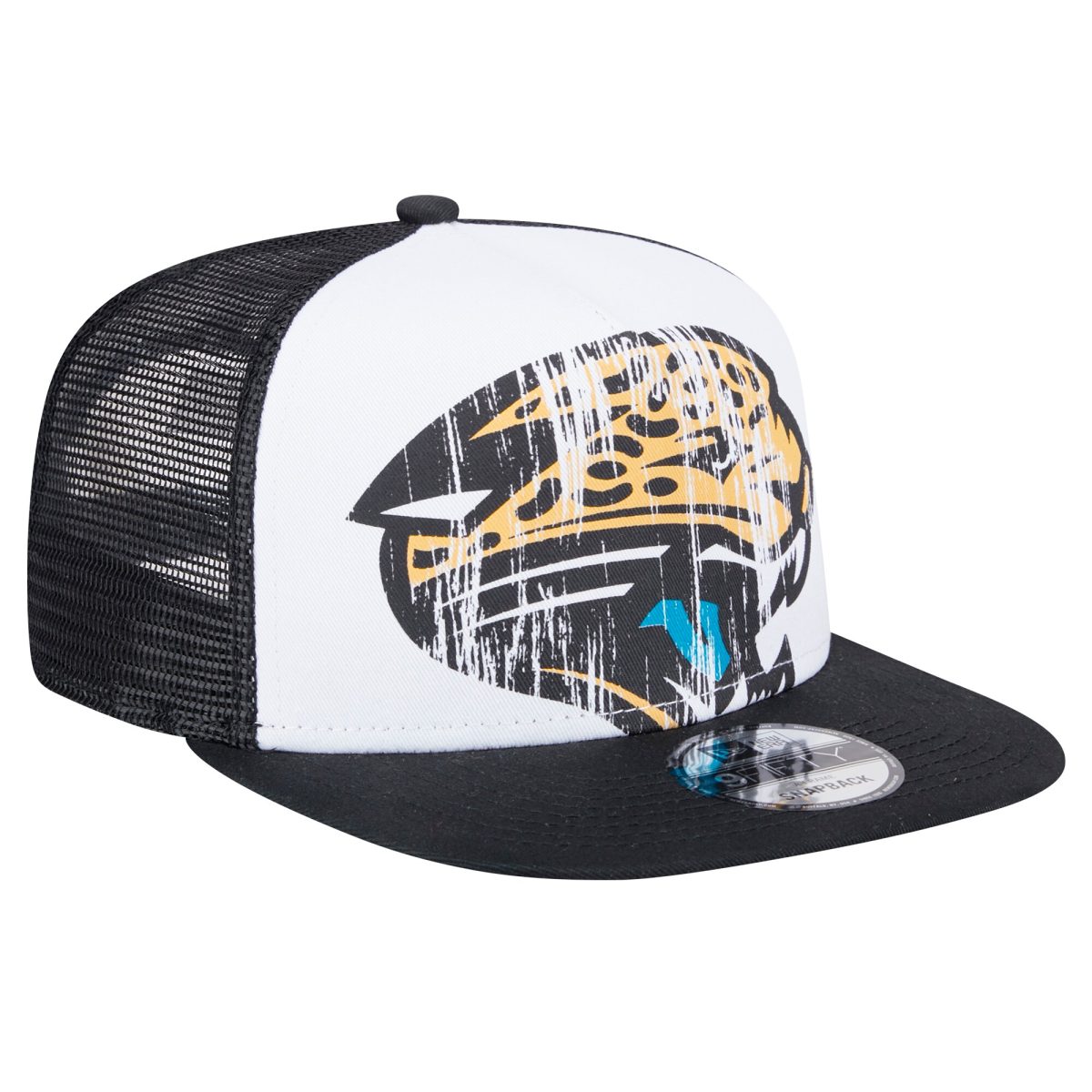 mens new era whiteblack jacksonville jaguars distressed 9fifty a-frame snapback hat Collection – Jaguars Jerseys & Hats for Every Fan