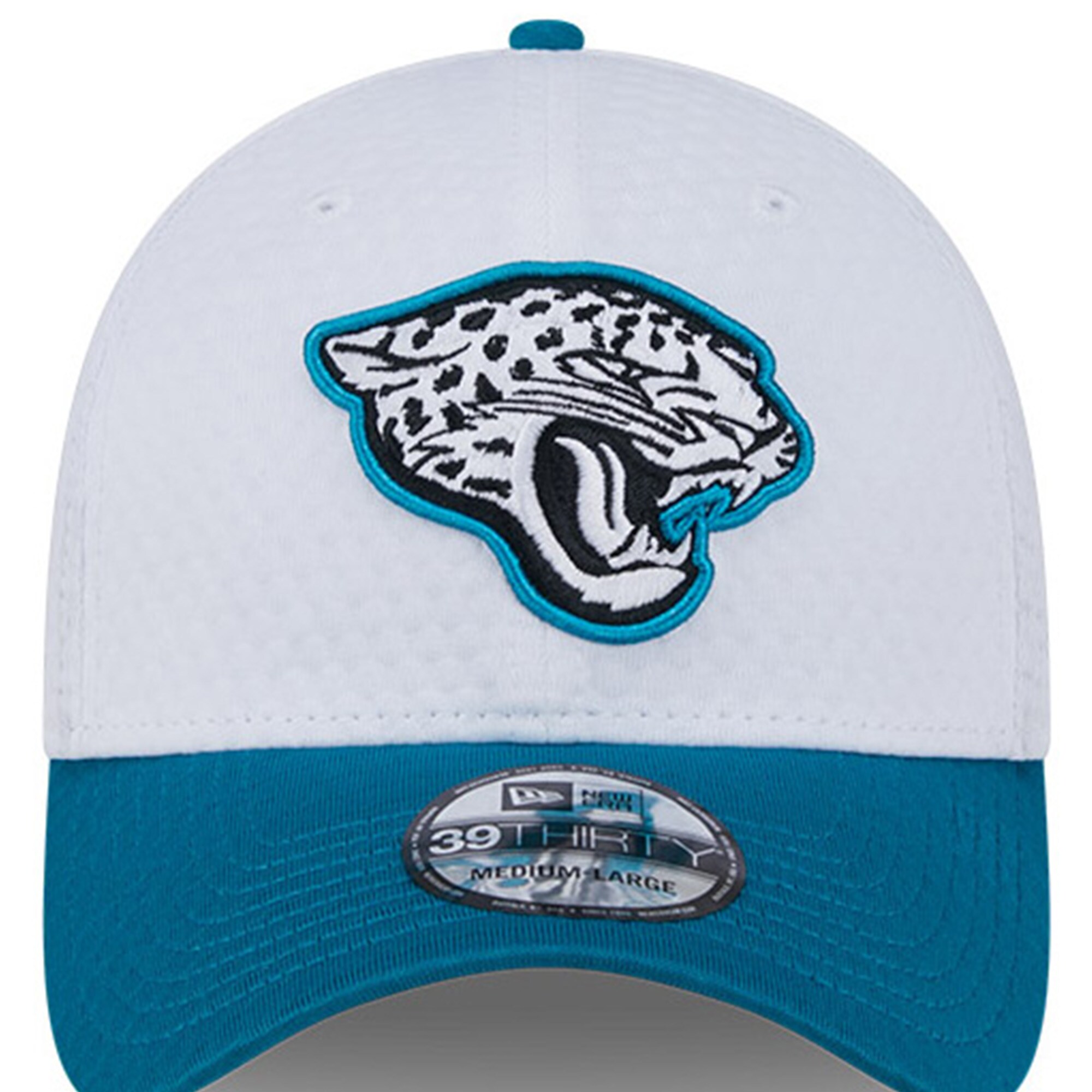 mens new era whiteteal jacksonville jaguars 2024 nfl training camp 39thirty flex hat Collection – Jaguars Jerseys & Hats for Every Fan