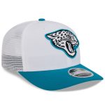 mens new era whiteteal jacksonville jaguars 2024 nfl training camp 9seventy trucker hat Collection – Jaguars Jerseys & Hats for Every Fan