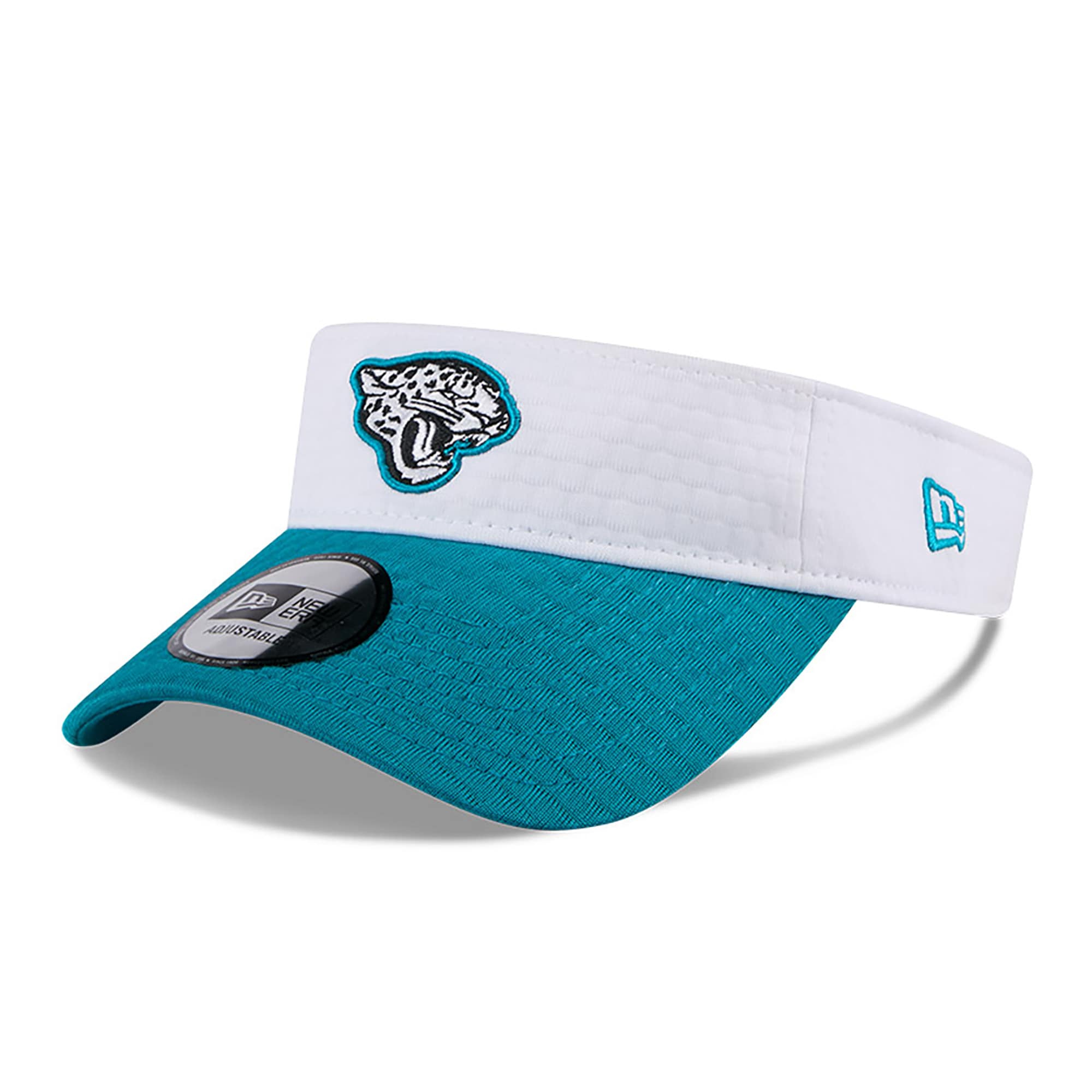 mens new era whiteteal jacksonville jaguars 2024 nfl training camp adjustable visor Collection – Jaguars Jerseys & Hats for Every Fan