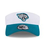 mens new era whiteteal jacksonville jaguars 2024 nfl training camp adjustable visor Collection – Jaguars Jerseys & Hats for Every Fan