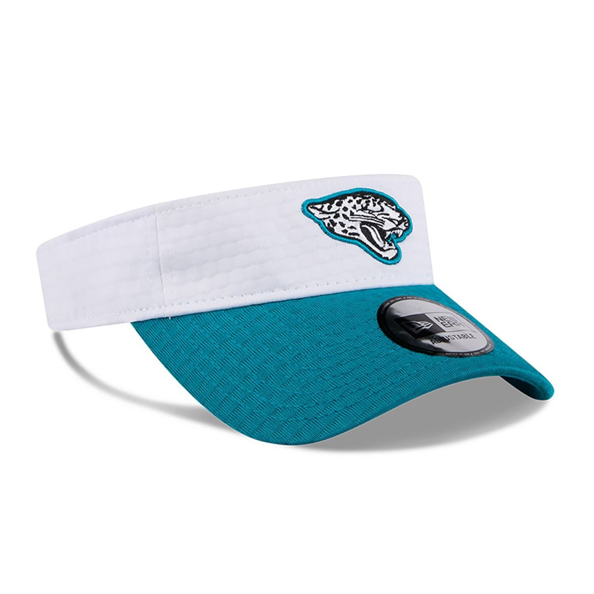 mens new era whiteteal jacksonville jaguars 2024 nfl training camp adjustable visor Collection – Jaguars Jerseys & Hats for Every Fan