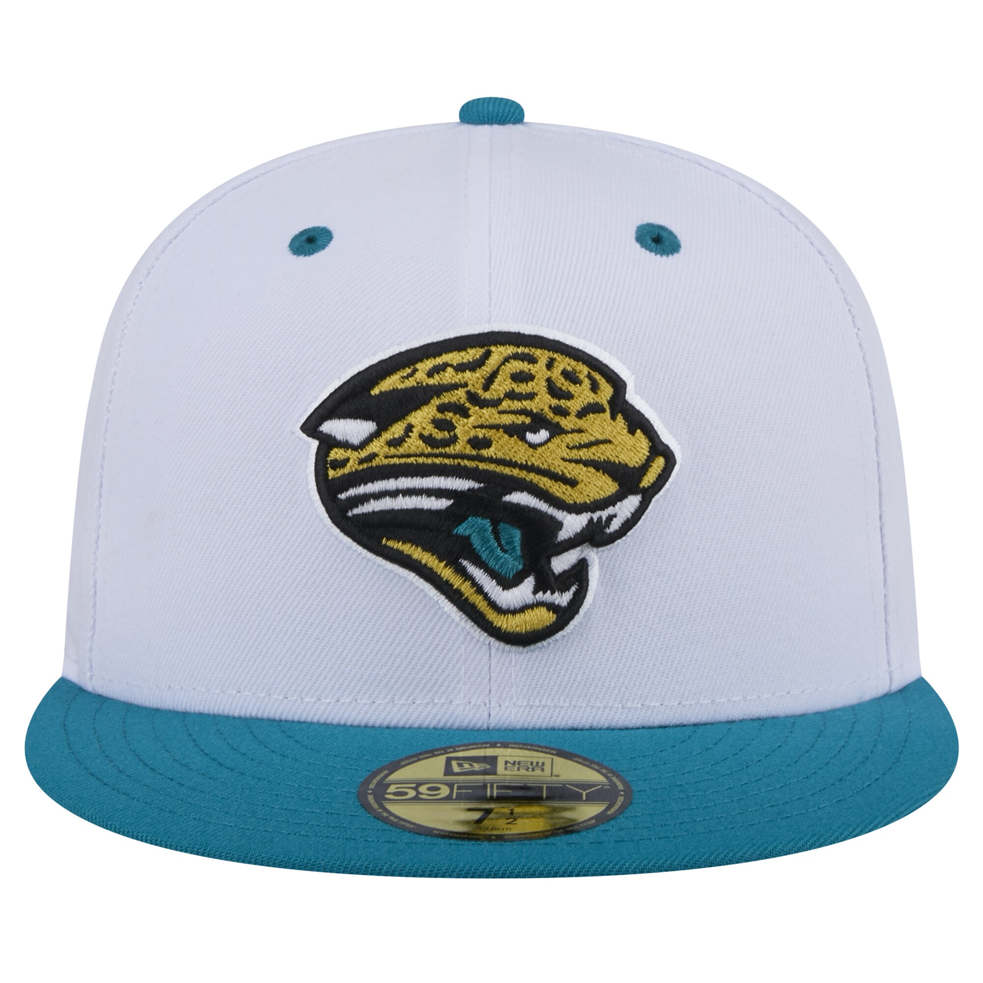 mens new era whiteteal jacksonville jaguars throwback logo flipside two-tone 59fifty fitted hat Collection – Jaguars Jerseys & Hats for Every Fan