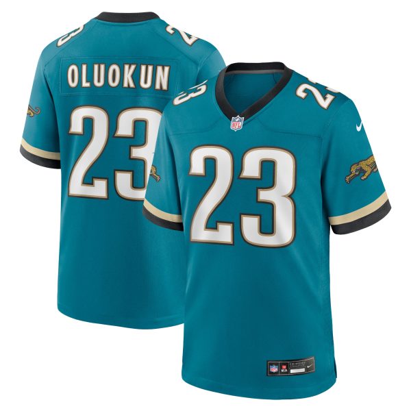 mens nike foye oluokun teal jacksonville jaguars prowler throwback player game jersey Collection – Jaguars Jerseys & Hats for Every Fan