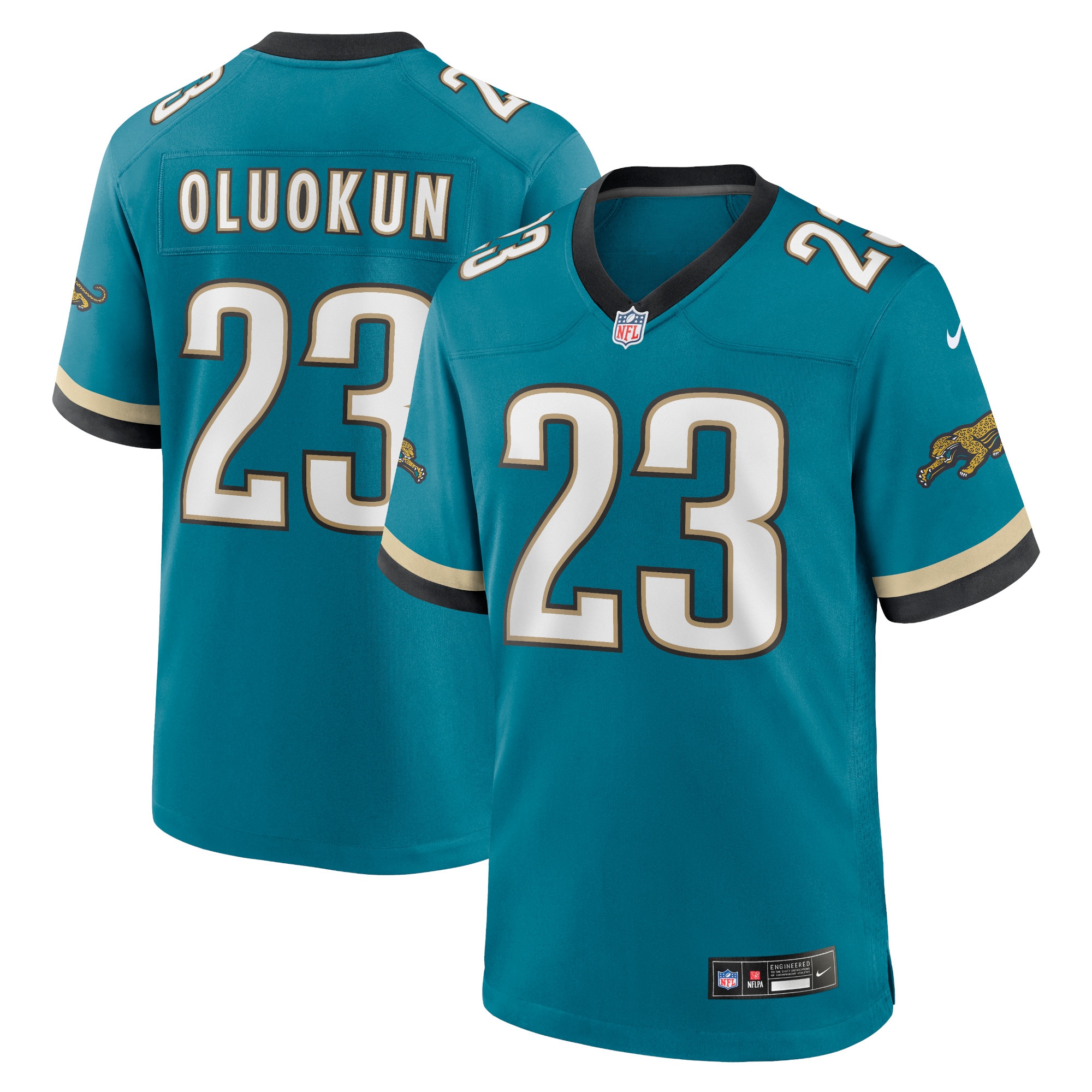 mens nike foye oluokun teal jacksonville jaguars prowler throwback player game jersey Collection – Jaguars Jerseys & Hats for Every Fan