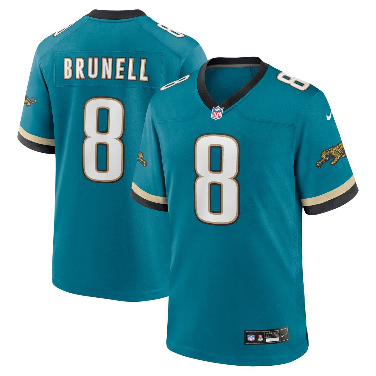 mens nike mark brunell teal jacksonville jaguars prowler throwback retired player game jersey Collection – Jaguars Jerseys & Hats for Every Fan