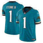 mens nike travis etienne teal jacksonville jaguars prowler throwback vapor f.u.s.e. limited jersey Collection – Jaguars Jerseys & Hats for Every Fan