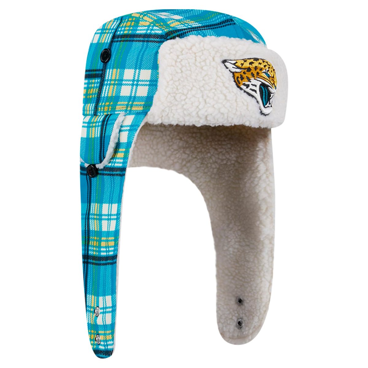 new era teal jacksonville jaguars sideline plaid sherpa trapper hat Collection – Jaguars Jerseys & Hats for Every Fan