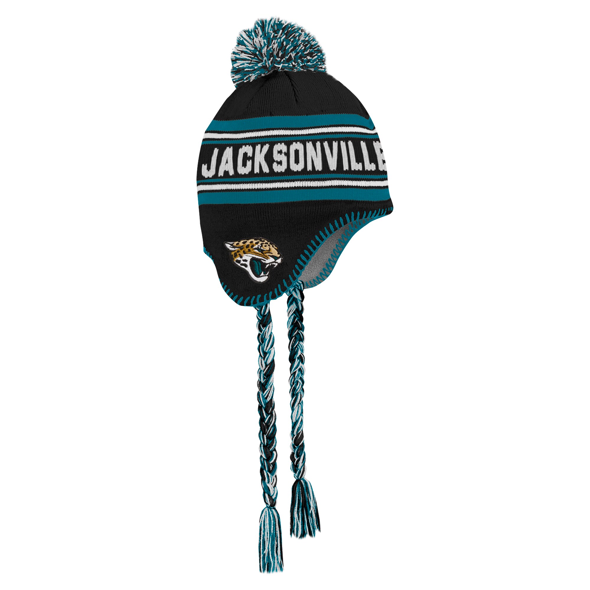 preschool black jacksonville jaguars jacquard tassel knit hat with pom Collection – Jaguars Jerseys & Hats for Every Fan