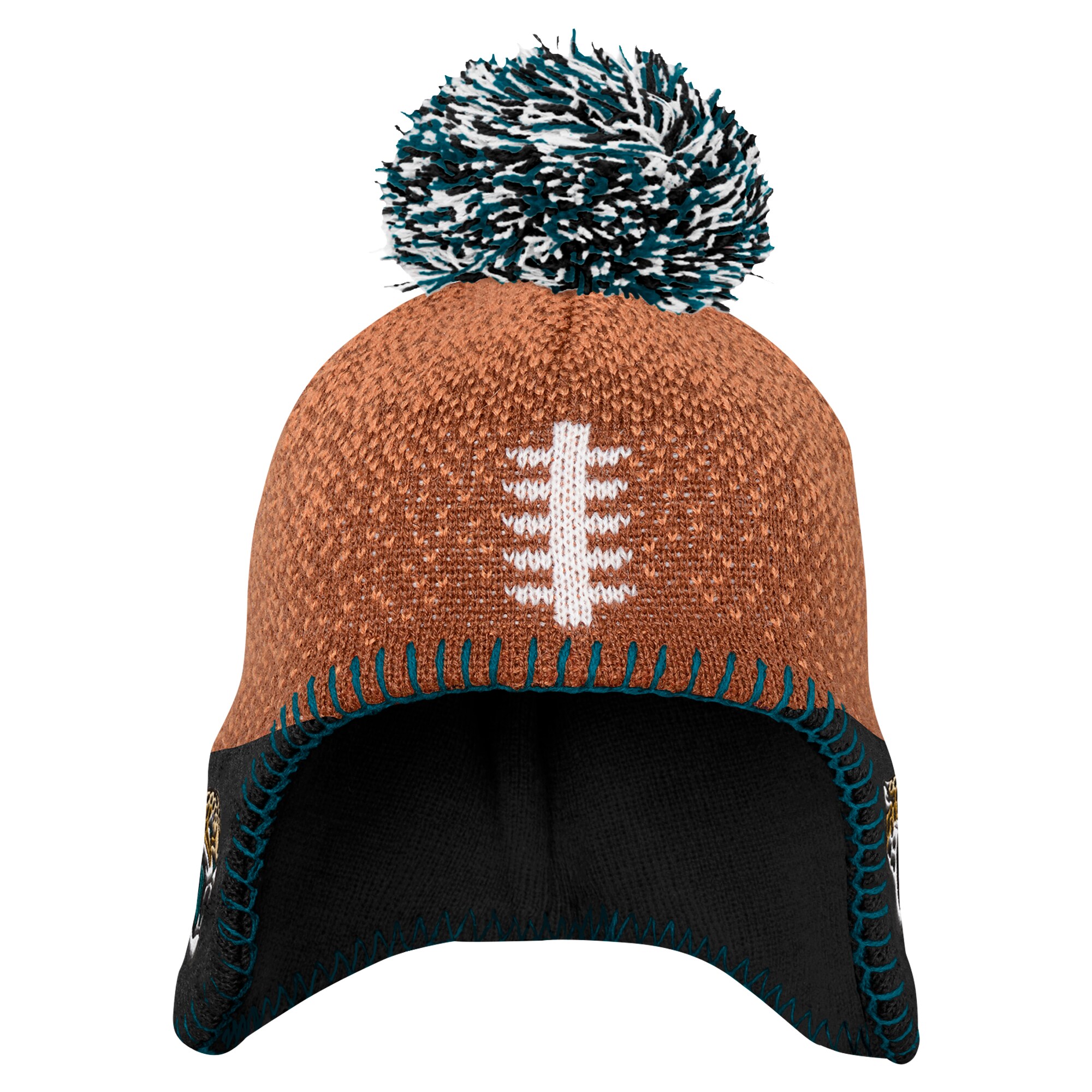 preschool brown jacksonville jaguars football head knit hat with pom Collection – Jaguars Jerseys & Hats for Every Fan