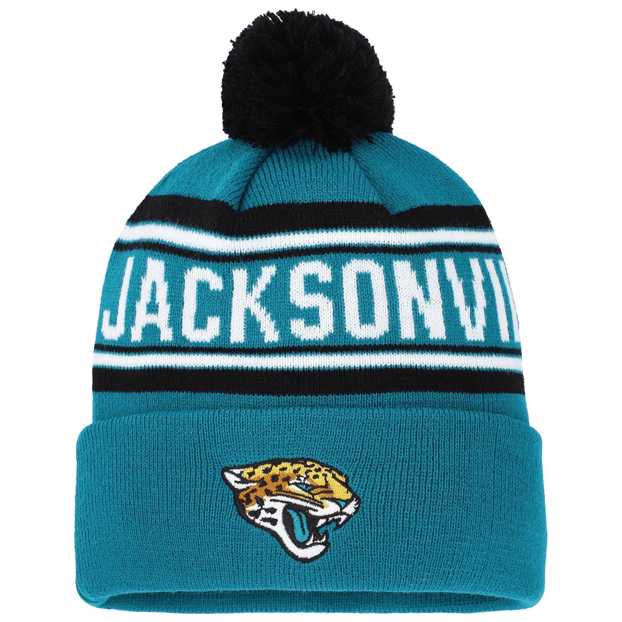 preschool teal jacksonville jaguars jacquard cuffed knit hat with pom Collection – Jaguars Jerseys & Hats for Every Fan