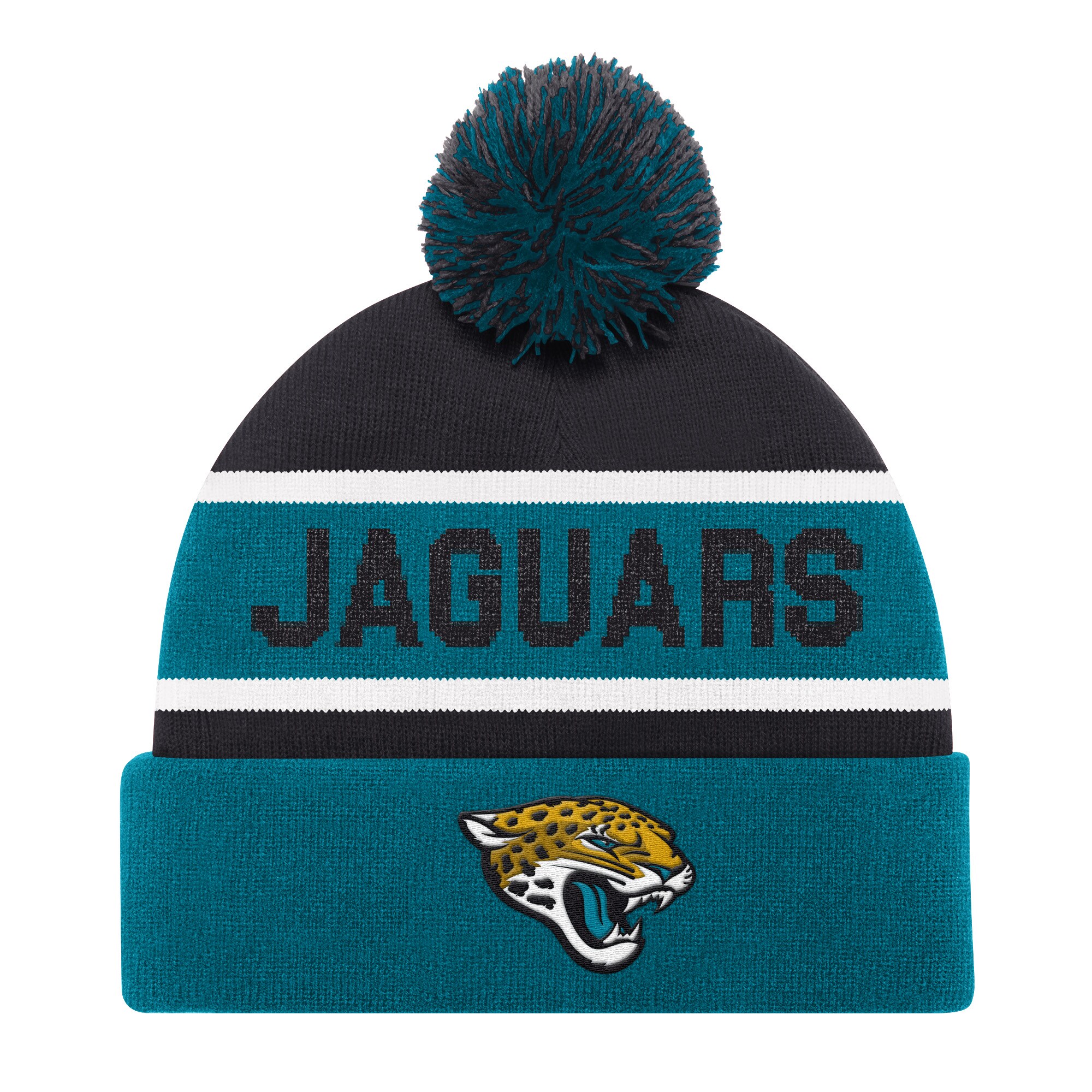 unisex starter teal jacksonville jaguars cuffed knit hat with pom Collection – Jaguars Jerseys & Hats for Every Fan
